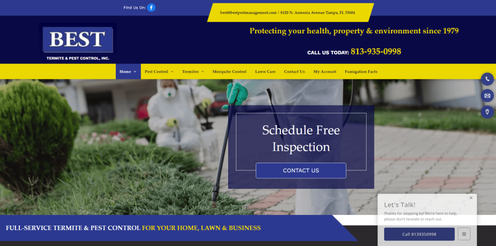 Best Pest and Termite Control Hero Section