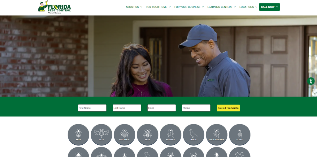 Florida Pest Control Hero Section