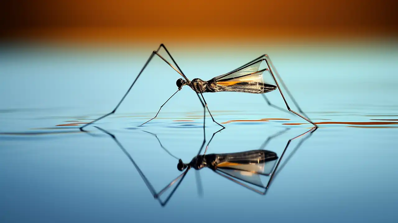 water strider side orangetop